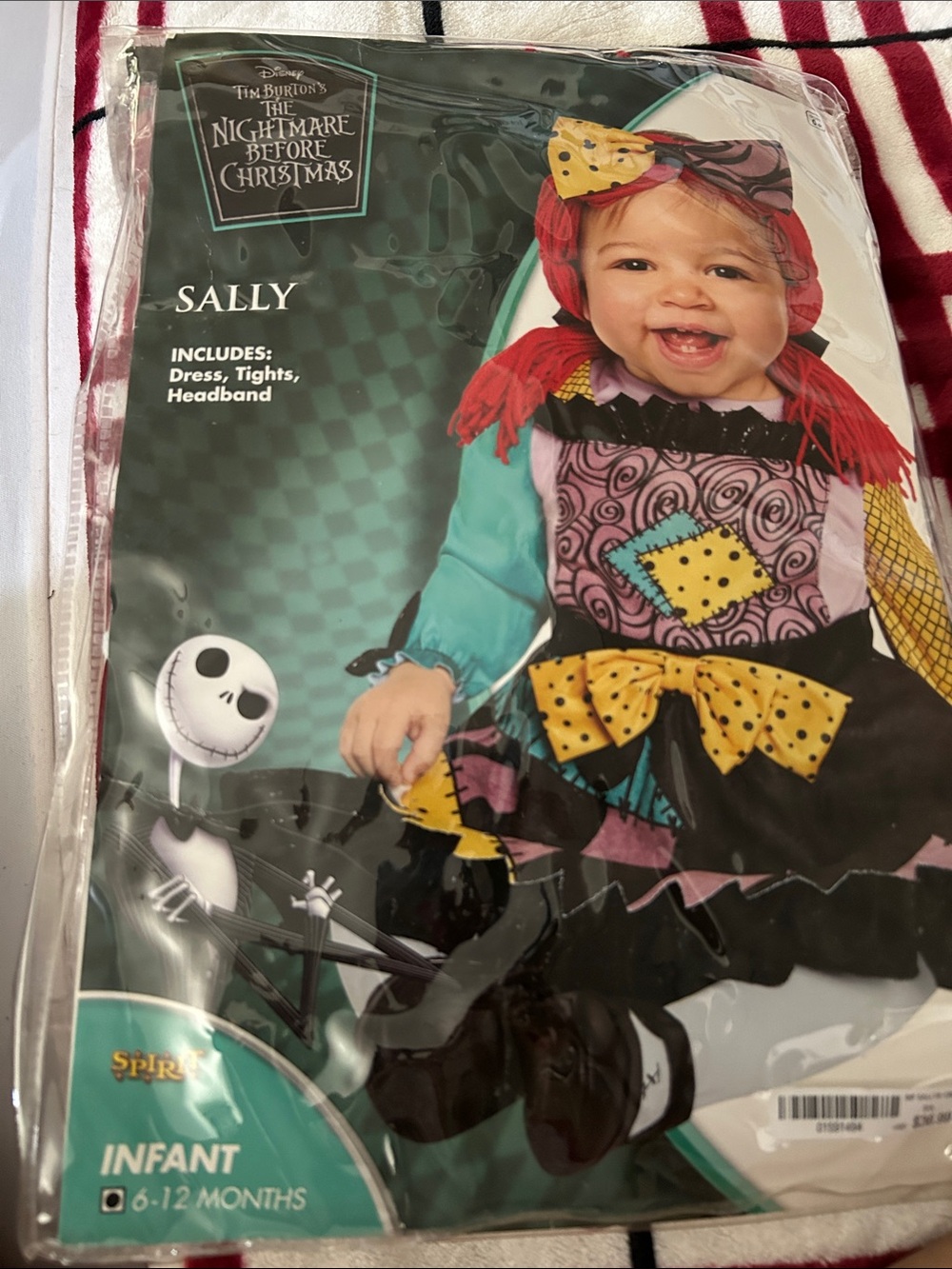Spirit Sally Infant Costume - Teal, Yellow, Black, Pink, Purple